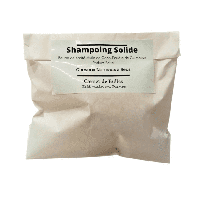 Shampoing solide à la poudre de guimauve